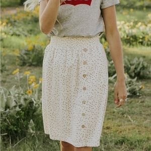 ROOLEE polka dot skirt